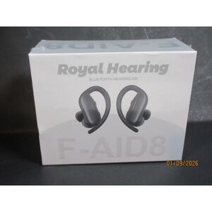 Royal Hearing F-AID8 Bluetooth Hearing Aid Wireless Earbuds Charging Case